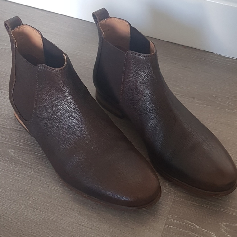 Clarks Men Brown Leather Ankle Boots